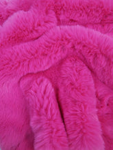 30 Yard Roll of Arctic Rabbit Minky / Fuchsia