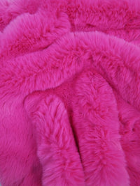 30 Yard Roll of Arctic Rabbit Minky / Fuchsia
