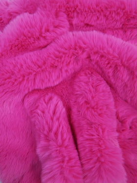 30 Yard Roll of Arctic Rabbit Minky / Fuchsia