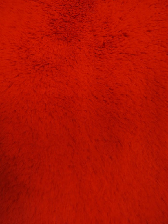 30 Yard Roll of Arctic Rabbit Minky / Red