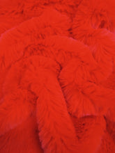 30 Yard Roll of Arctic Rabbit Minky / Red