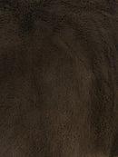 30 Yard Roll of Arctic Rabbit Minky / Brown-2