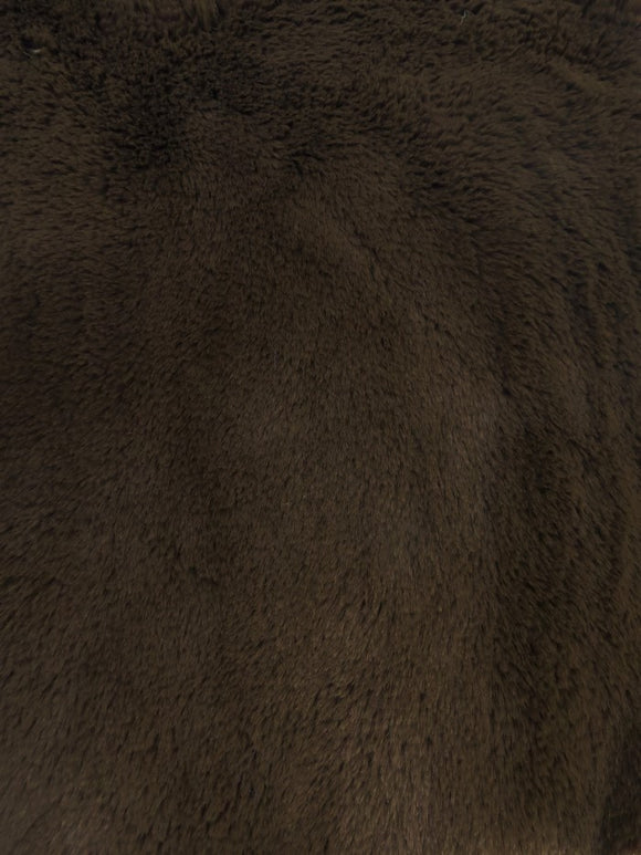 30 Yard Roll of Arctic Rabbit Minky / Brown
