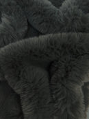 30 Yard Roll of Arctic Rabbit Minky / Charcoal-1