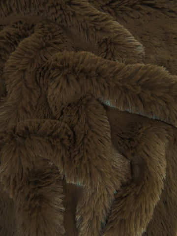 30 Yard Roll of Arctic Rabbit Minky / Light Brown