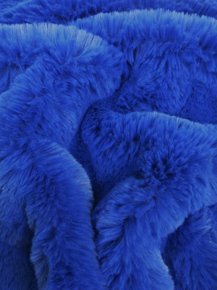 Arctic Rabbit Minky / Royal Blue