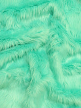 Solid Shaggy Long Pile Faux Fur Fabric / Sold by The Yard