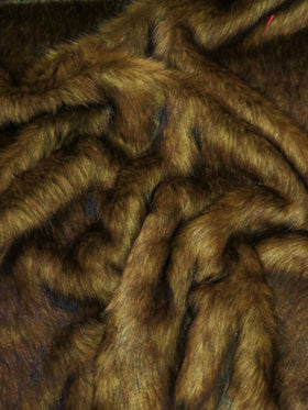 Honey Wolf Animal Short Pile Coat Costume Faux Fur Fabric / Sold By The Yard