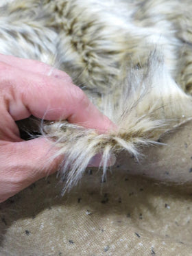 Baby Tundra Wolf (New Lot) Animal Short Pile Coat Costume Faux Fur Fabric / Sold By The Yard - 0