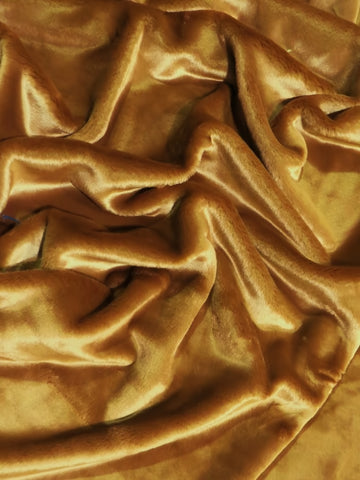 Saddle Half Shag Faux Fur Fabric (Beaver)(Knit Backing) / Sold By The Yard (Second Quality Goods)