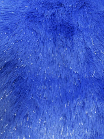 Tinsel Tip Short Shag Faux Fur / Charcoal Silver / Sold By The Yard / 15 Yard Bolt - 0