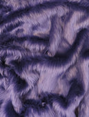 Midnight Purple Solid Shaggy Long Pile Faux Fur Fabric / Sold By The Yard/ 15 Yard Bolt-1