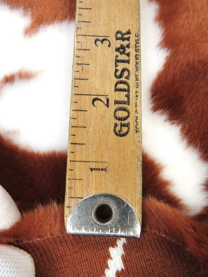 Half Shag Faux Fur Fabric (Cow) (Knit Backing) / 15 Yard Bolt