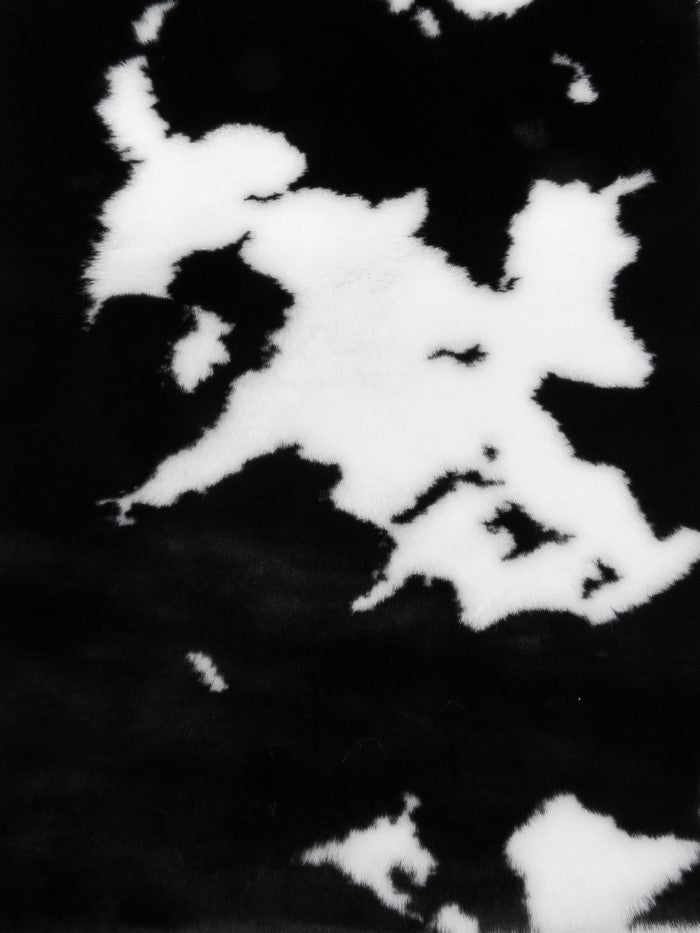 Half Shag Faux Fur Fabric (Cow) (Knit Backing) / 15 Yard Bolt