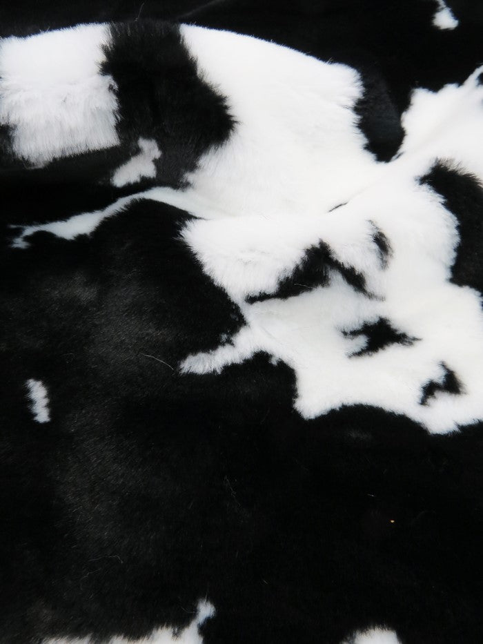Half Shag Faux Fur Fabric (Cow) (Knit Backing) / 15 Yard Bolt