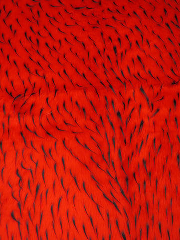 2 and 3 Tone Spiked Shaggy Long Pile Faux Fur Fabric / Sold by The Yard