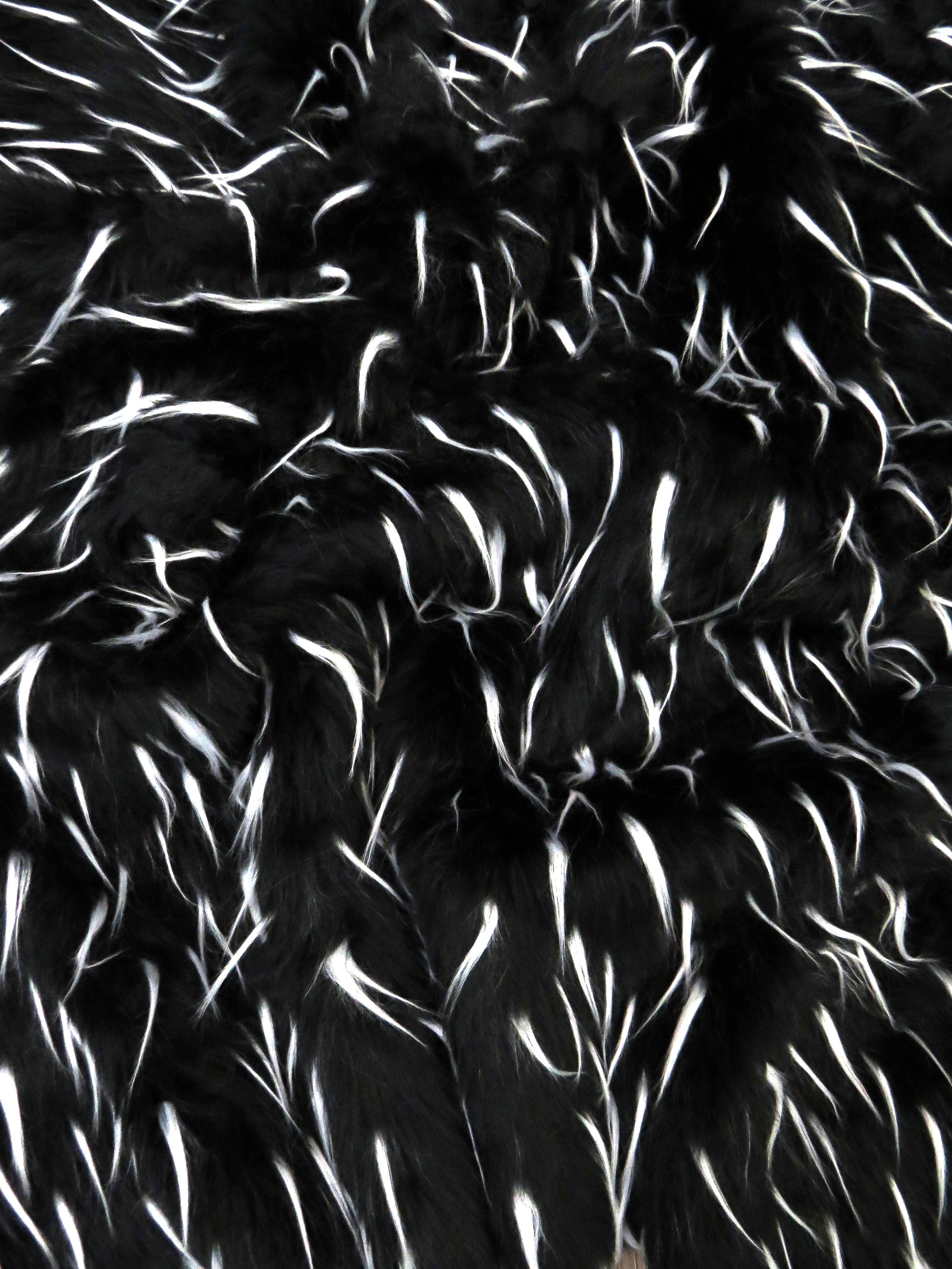 2 and 3 Tone Spiked Shaggy Long Pile Faux Fur Fabric / Sold by The Yard