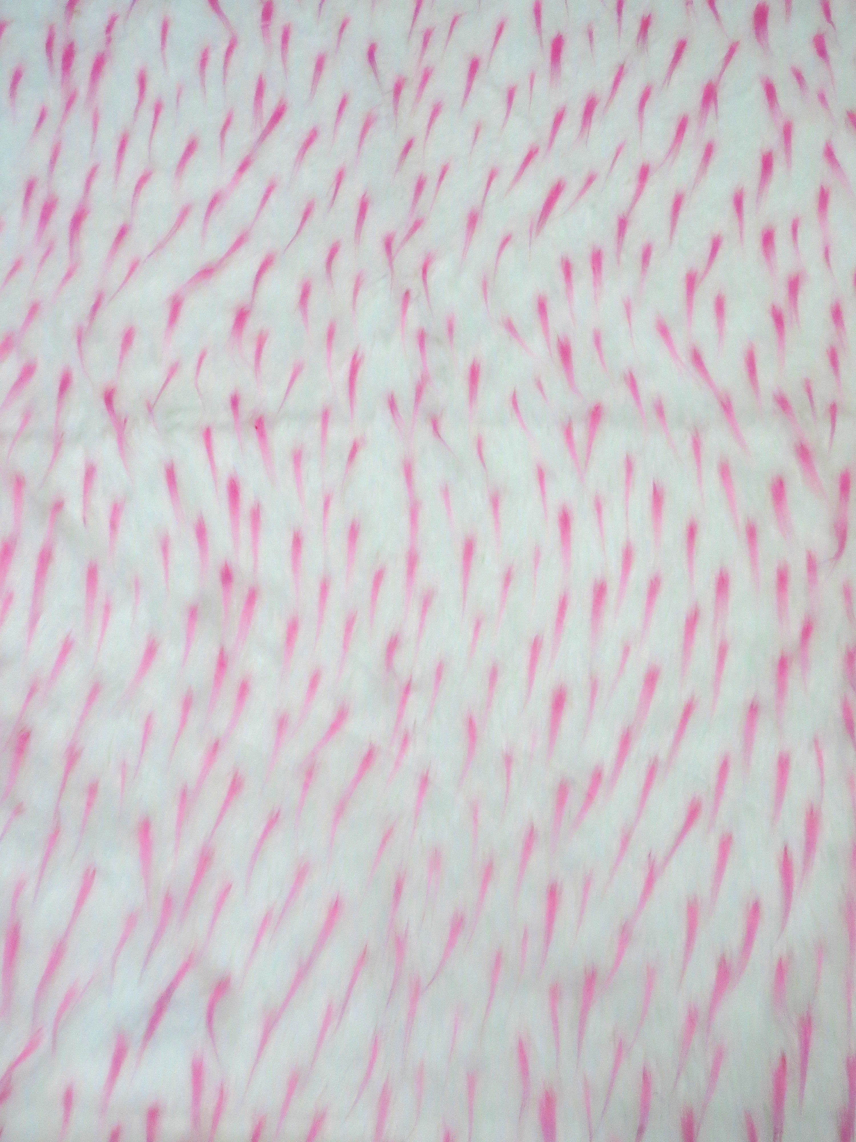 2 and 3 Tone Spiked Shaggy Long Pile Faux Fur Fabric / Sold by The Yard