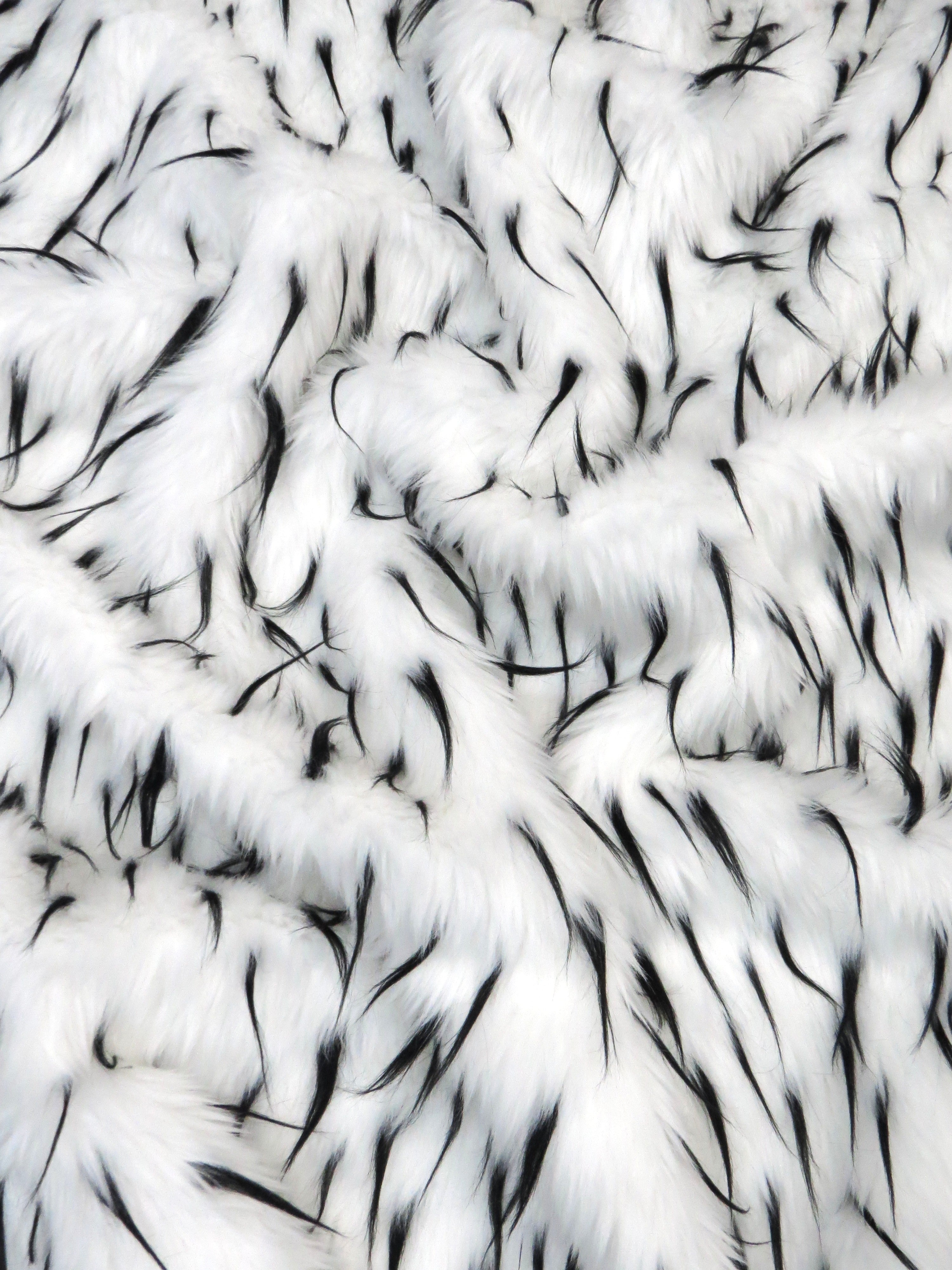 2 and 3 Tone Spiked Shaggy Long Pile Faux Fur Fabric / Sold by The Yard