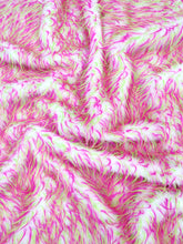 2 and 3 Tone Spiked Shaggy Long Pile Faux Fur Fabric / Sold by The Yard