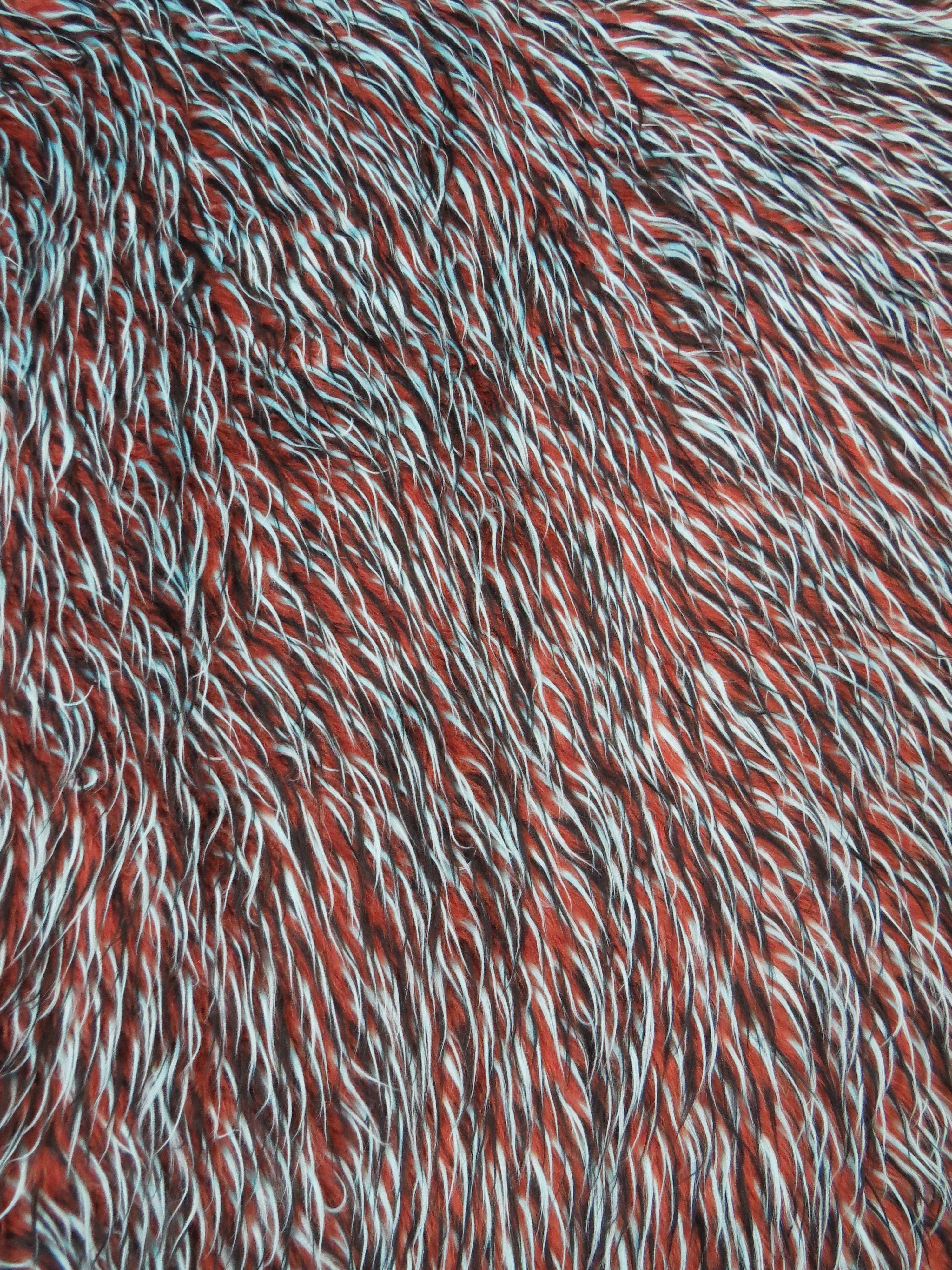 2 and 3 Tone Spiked Shaggy Long Pile Faux Fur Fabric / Sold by The Yard