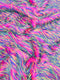 2 and 3 Tone Spiked Shaggy Long Pile Faux Fur Fabric / Sold by The Yard