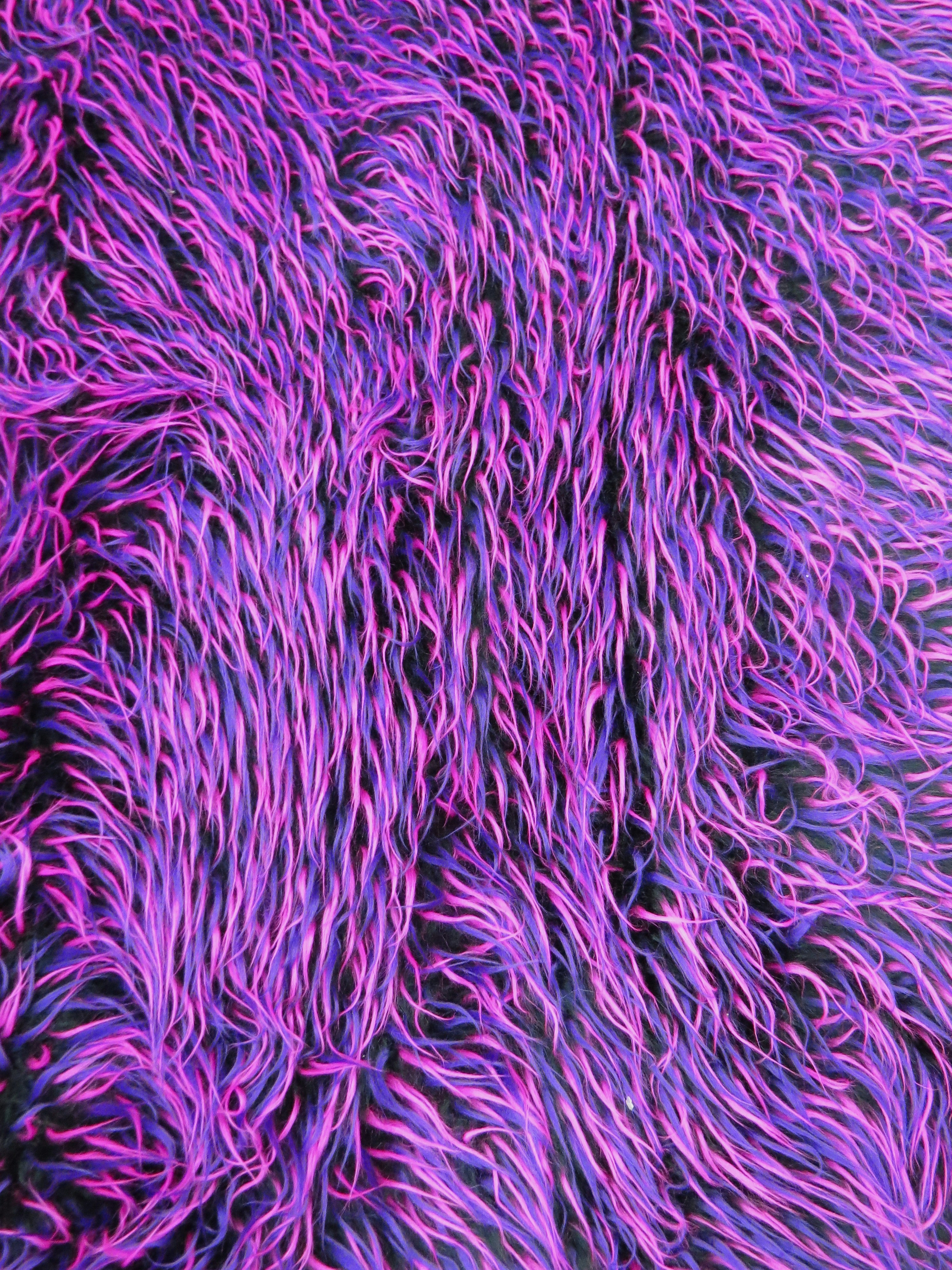 2 and 3 Tone Spiked Shaggy Long Pile Faux Fur Fabric / Sold by The Yard