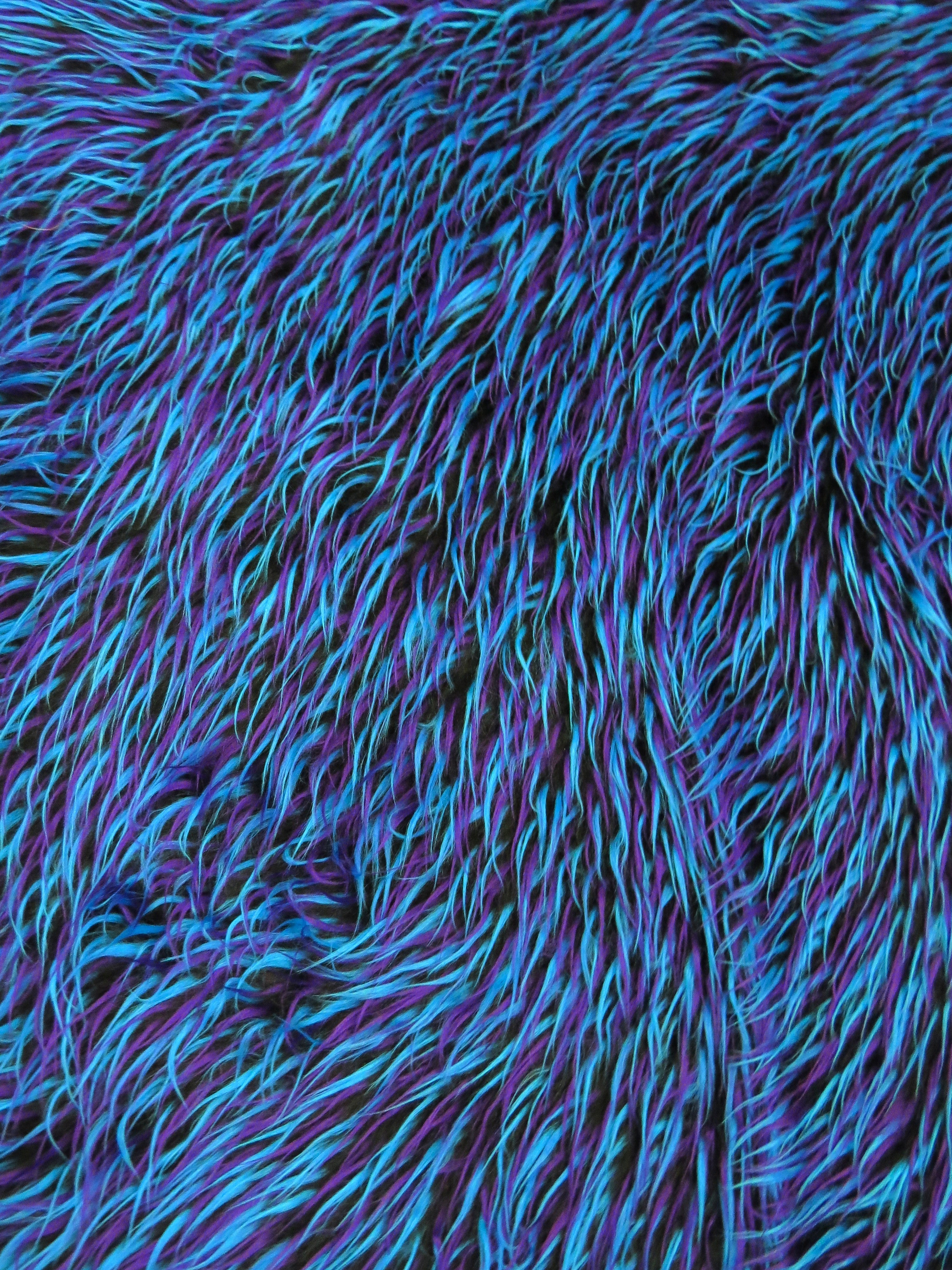 2 and 3 Tone Spiked Shaggy Long Pile Faux Fur Fabric / Sold by The Yard