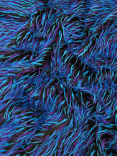 2 and 3 Tone Spiked Shaggy Long Pile Faux Fur Fabric / Sold by The Yard