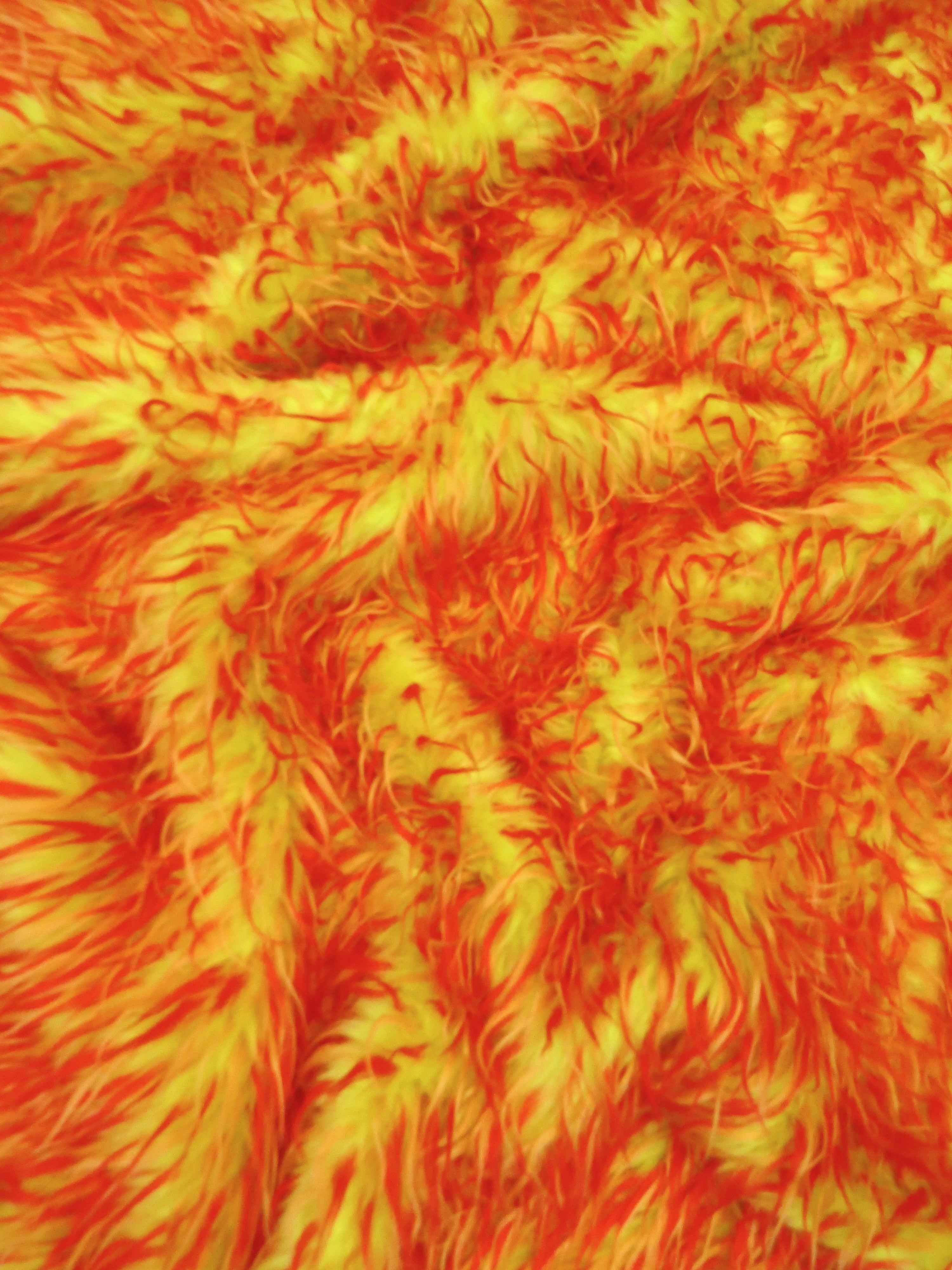 2 and 3 Tone Spiked Shaggy Long Pile Faux Fur Fabric / Sold by The Yard