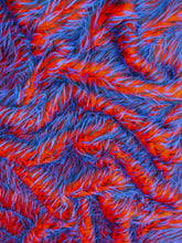 2 and 3 Tone Spiked Shaggy Long Pile Faux Fur Fabric / Sold by The Yard