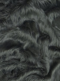 Solid Gorilla Animal Long Pile Faux Fur Fabric / Sold By The Yard