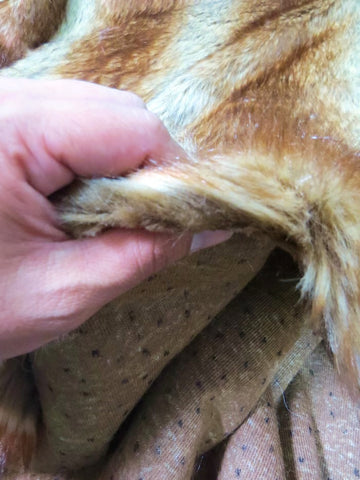 Red Fox Animal Short Pile Coat Costume Faux Fur Fabric / Sold By The Yard - 0