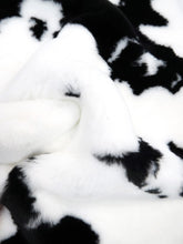 Half Shag Faux Fur Fabric (Cow)(Knit Backing) / Sold By The Yard