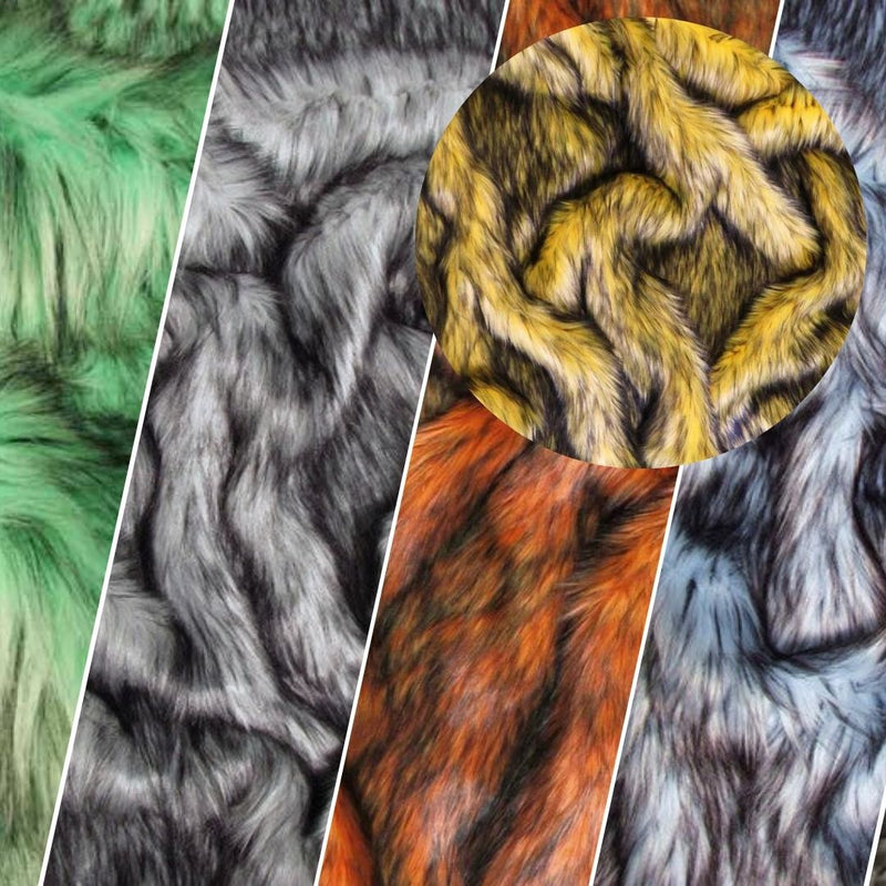 Arctic Alaskan Husky Long Pile Faux Fur Fabric / Sold By The Yard