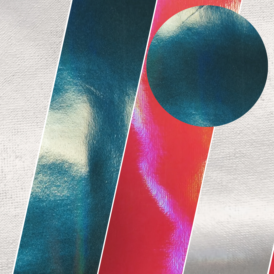 Red Cosplay Holographic Stretch Patent Vinyl Spandex Fabric / Sold By The Yard