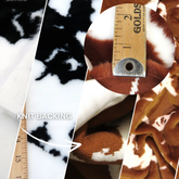 Half Shag Faux Fur Fabric (Cow)(Knit Backing) / Sold By The Yard