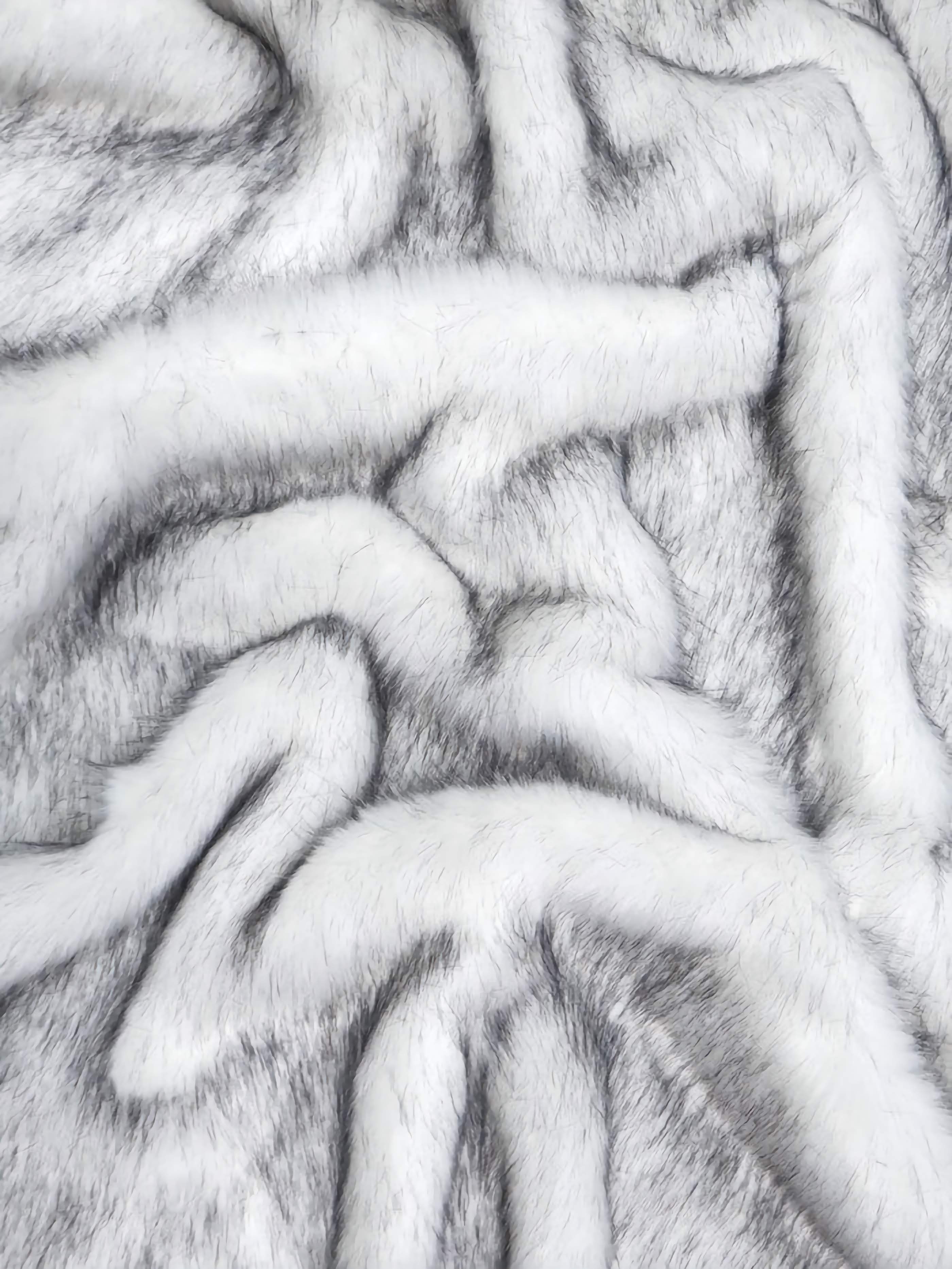 (Second Quality Goods) Dire Wolf Animal Coat Costume Faux Fur Fabric / Sold By The Yard - 0