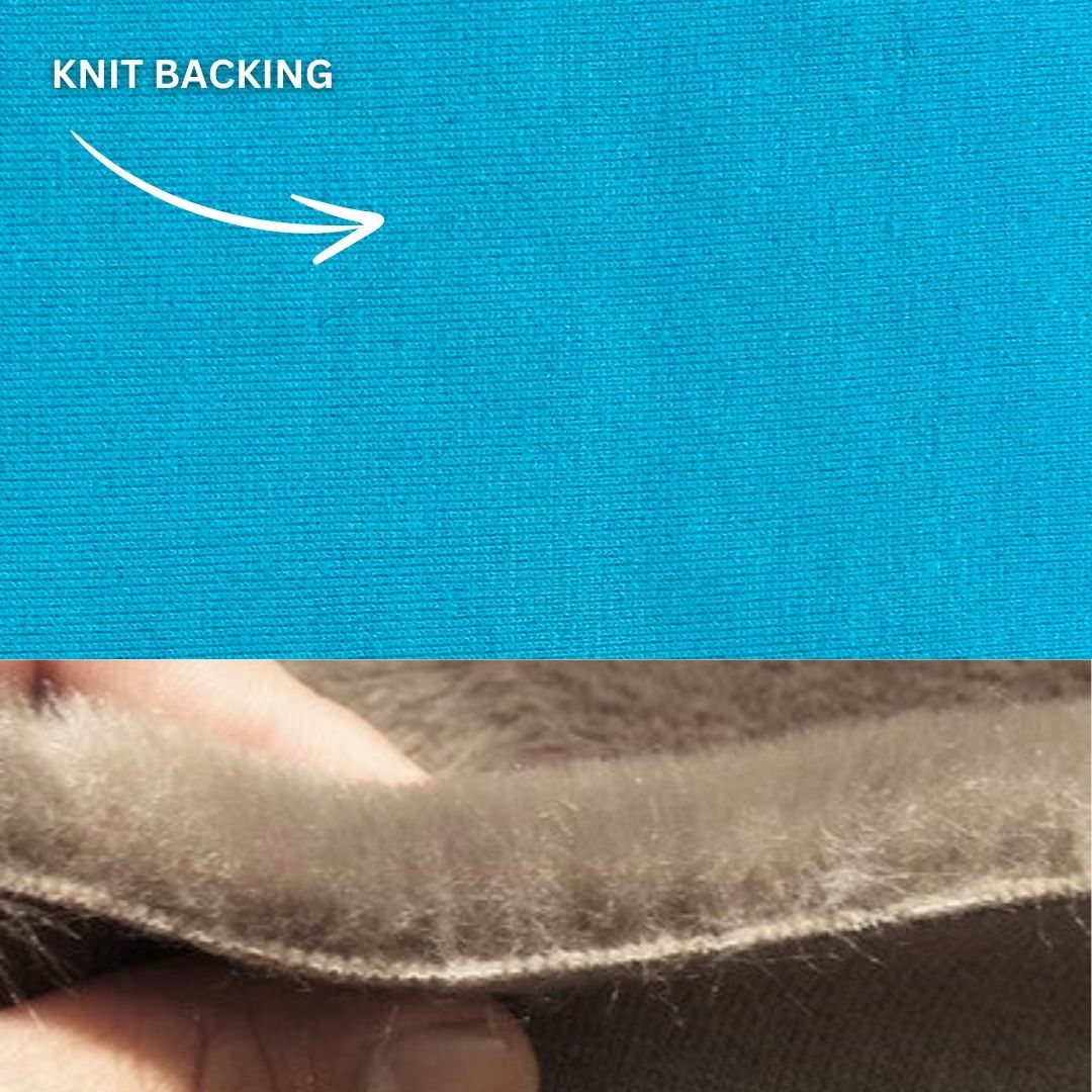 White Half Shag Faux Fur Fabric (Beaver)(Knit Backing) / Sold By The Yard