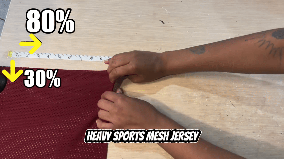 Heavy Sports Mesh Activewear Jersey Fabric / Gold / Sold By The Yard