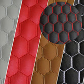 Hex Honeycomb Quilt Automotive Vinyl Foam Fabric