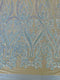 BIG DAMASK SEQUIN ON STRETCH MESH FABRIC (By The Yard)