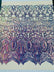 Royalty Damask Iridescent Sequin Stretch Mesh Fabric / Sold by the Yard