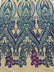 BIG DAMASK SEQUIN ON STRETCH MESH FABRIC (By The Yard)