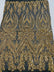 BIG DAMASK SEQUIN ON STRETCH MESH FABRIC (By The Yard)