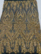 BIG DAMASK SEQUIN ON STRETCH MESH FABRIC (By The Yard)