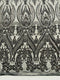 BIG DAMASK SEQUIN ON STRETCH MESH FABRIC (By The Yard)