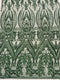 BIG DAMASK SEQUIN ON STRETCH MESH FABRIC (By The Yard)