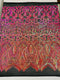 Royalty Damask Iridescent Sequin Stretch Mesh Fabric / Sold by the Yard