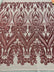 BIG DAMASK SEQUIN ON STRETCH MESH FABRIC (By The Yard)